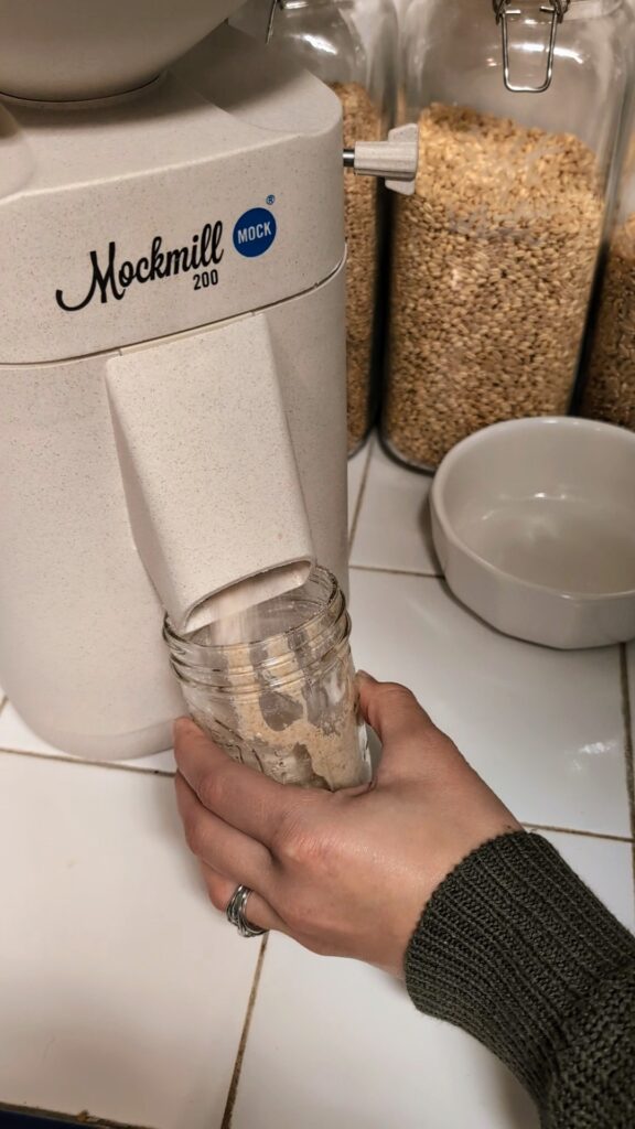 freshly milled starter feeding process