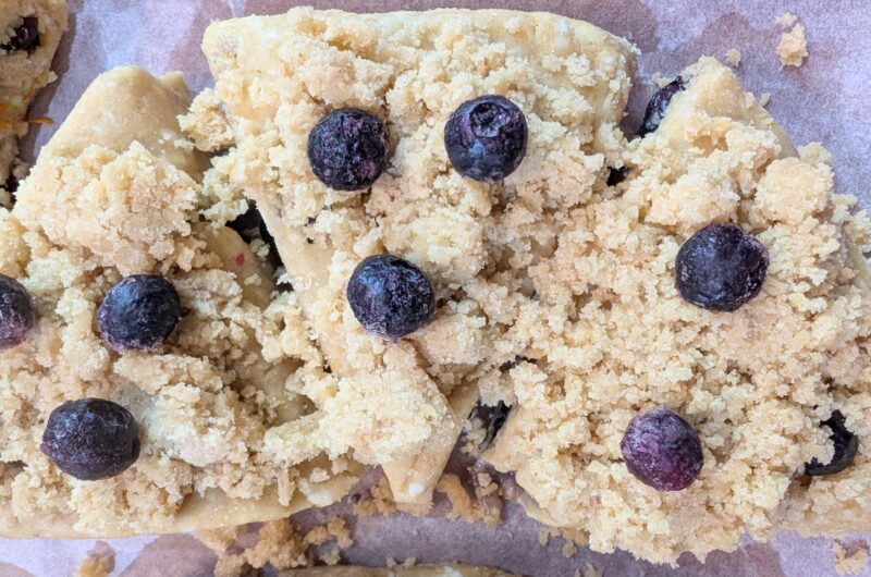 Blueberry Streusel Scones with Freshly Milled Flour