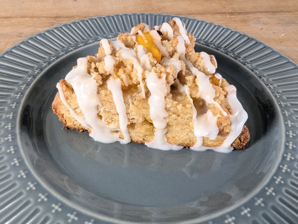 Peach Cobbler Scones with Freshly Milled Flour