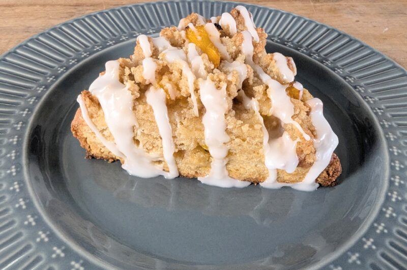 Peach Cobbler Scones with Freshly Milled Flour