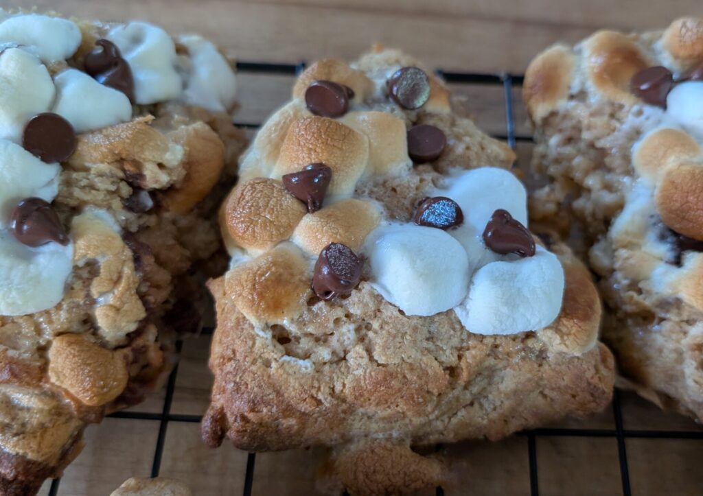 S'mores Scones with Freshly Milled Flour