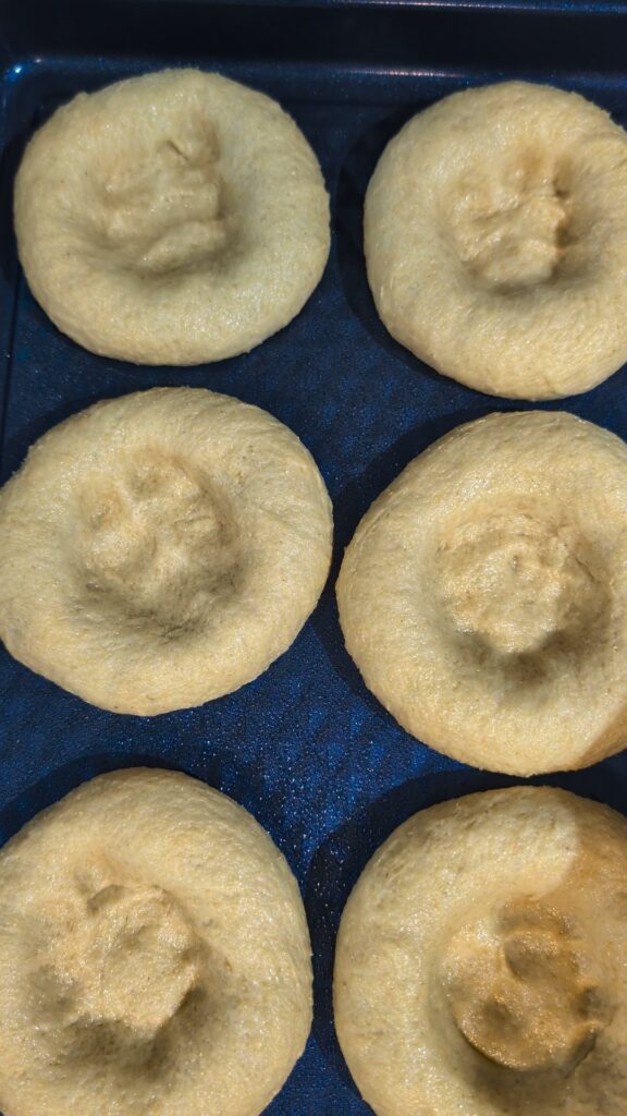 shaping blueberry kolaches