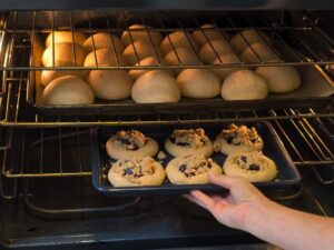 baking blueberry kolaches